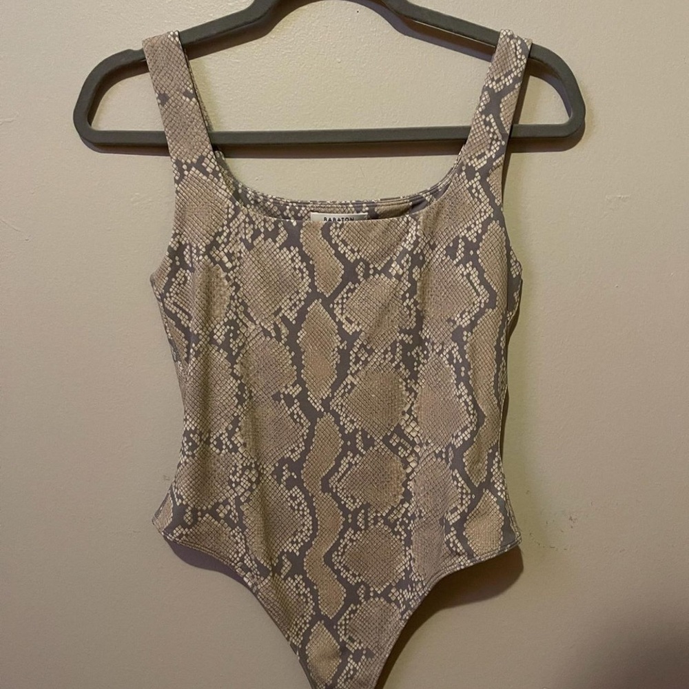 Snake print aritzia body suit
